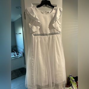 White formal dress for a girl size 12